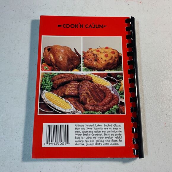 vintage Water Smoker Cookbook Cooking Cajun Sondra Hester Cookn Cook'n 1984 - Picture 2 of 8